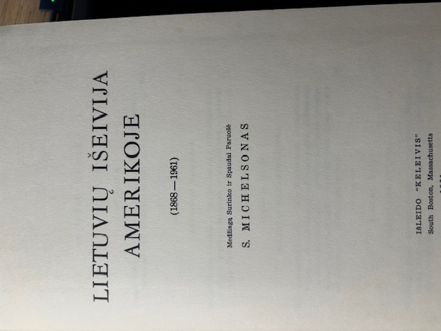 Lietuvių Išeivija Amerikoje (1868–1961)