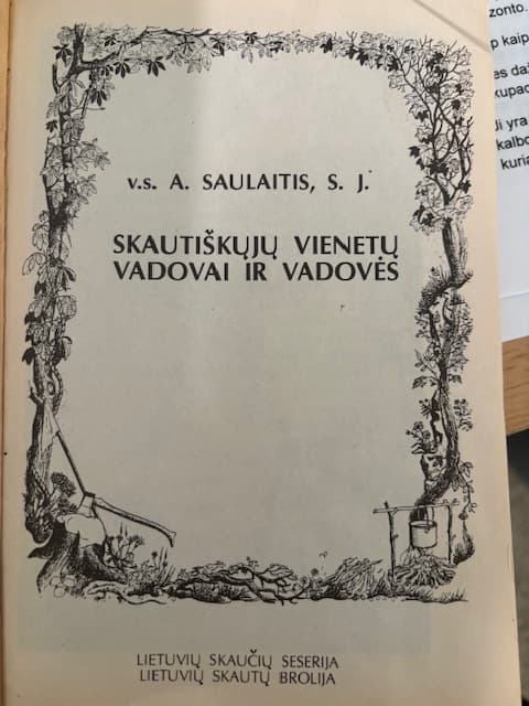 Skautiškųjų Vienetų Vadovai ir Vadovės