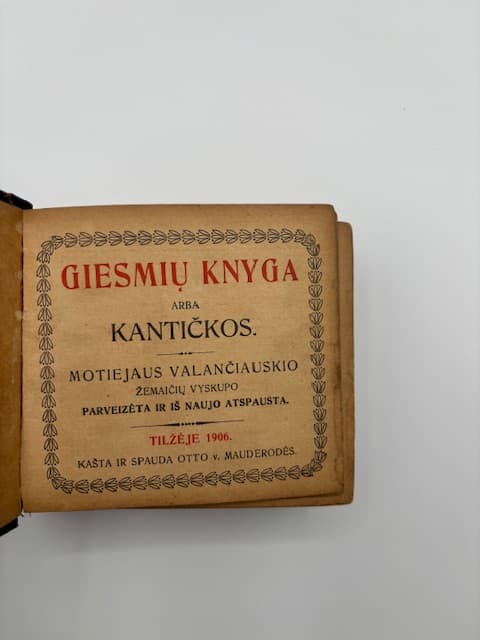 Cover: Giesmių Knyga arba Kantičkos