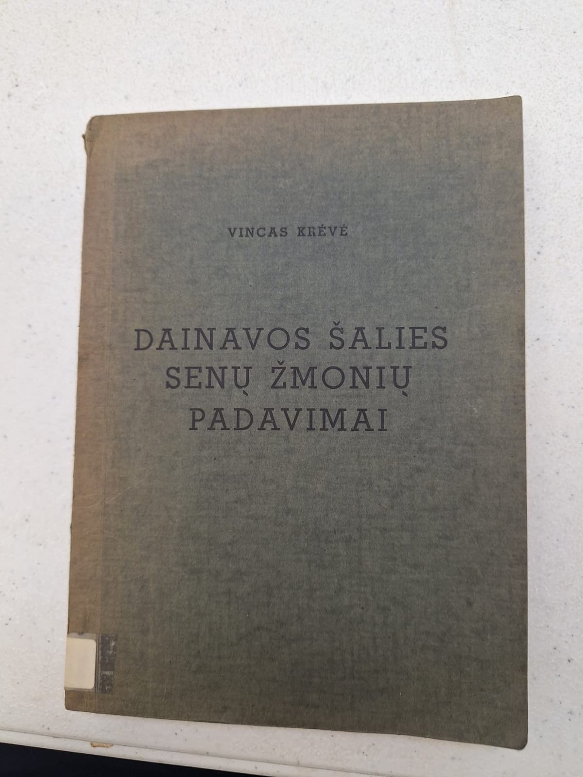 Dainavos Šalies Senų Žmonių Padavimai