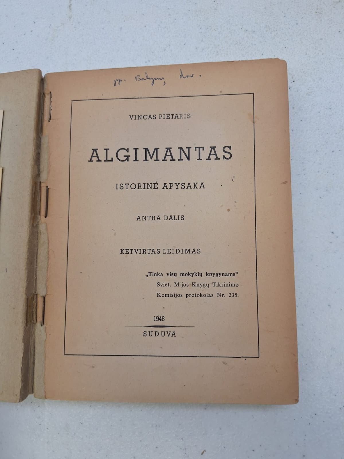 Algimantas: Istorinė Apysaka, Antra Dalis