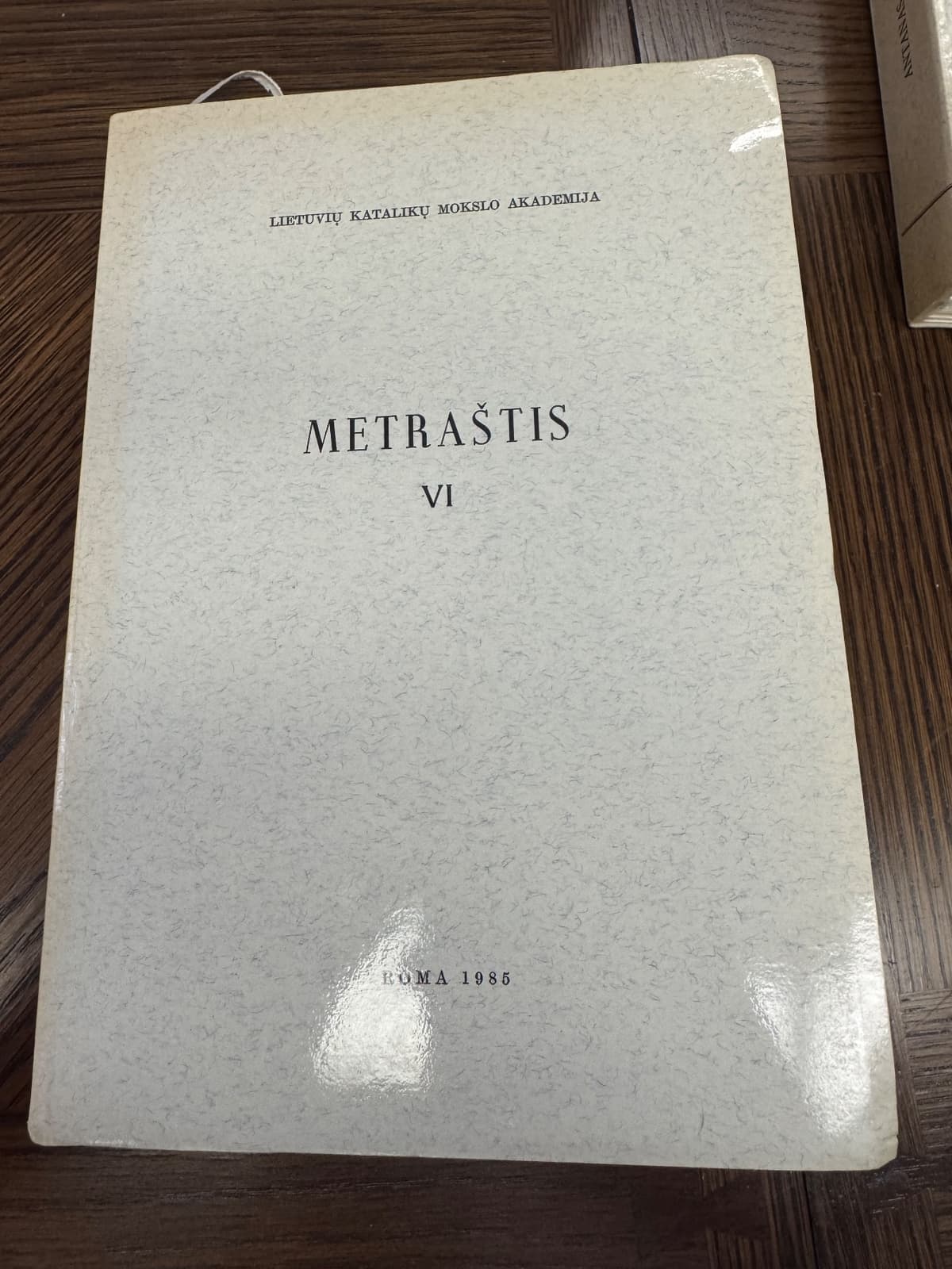 Lietuvių Katalikų Mokslo Akademijos Metraštis VI