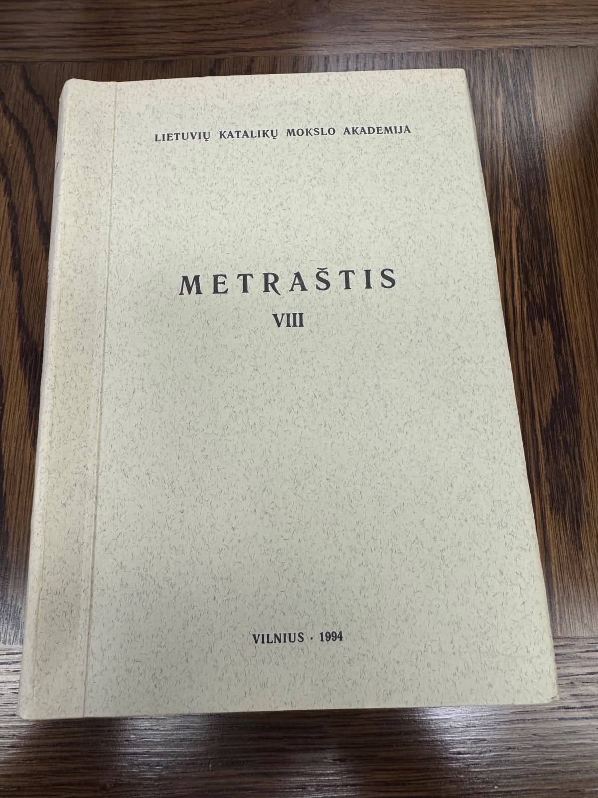 Lietuvių katalikų mokslo akademijos metraštis VIII